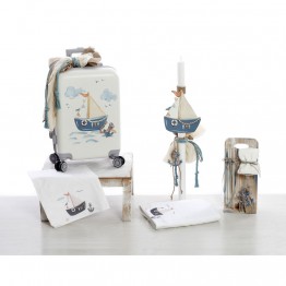 Bellissimo Σετ Βάπτισης για Αγόρι με θέμα Ναυτικό ΣΔΣ-2506